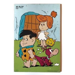 Vintage 1987 Golden Flintstones Kids My Pet Puzzle